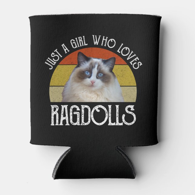 Rafraîchisseur Pour Canette Juste Une Fille Qui Aime Les Ragdolls (Devant)