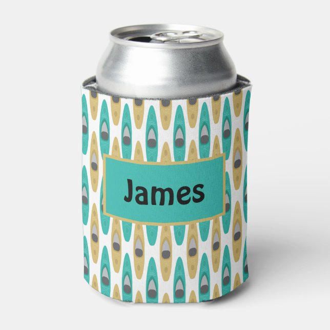 Rafraîchisseur Pour Canette Kayaking Blue Taupe Watersport (Can devant)