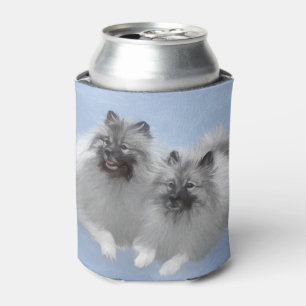 Rafraîchisseur Pour Canette Keeshond Paire de Kees Peinture Art animal origina