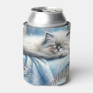 Rafraîchisseur Pour Canette Kitten Endormi Cottagecore Rêve Bleu