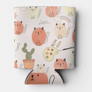 Rafraîchisseur Pour Canette Kitty Kitten Chats : Motif animal mignon