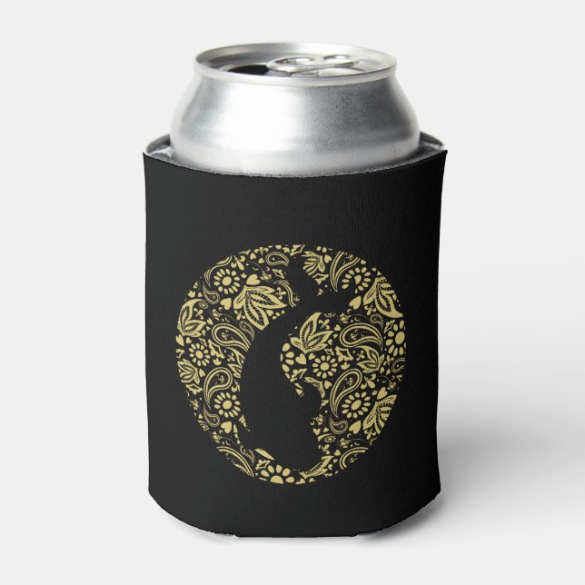 Rafraîchisseur Pour Canette Koi Carp Poisson élégant Black Gold (Can devant)