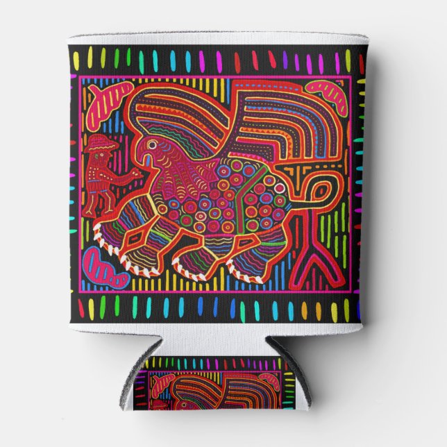 Rafraîchisseur Pour Canette Kuna Indian Friendly Dragon (Devant)