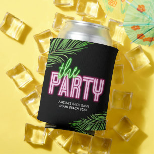 Rafraîchisseur Pour Canette La Fête Verte & Rose Tropical Bach