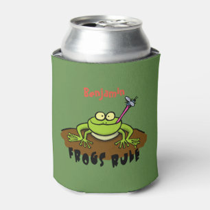 Rafraîchisseur Pour Canette La grenouille règle drôle dessin de grenouille ver