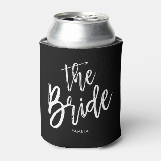 Rafraîchisseur Pour Canette La mariée | Style de script Mariage personnalisé (Can devant)