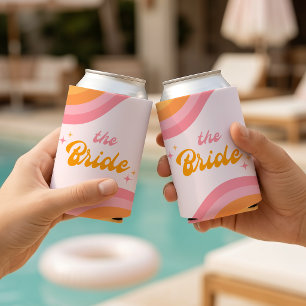 Rafraîchisseur Pour Canette La mariée Super rose et orange
