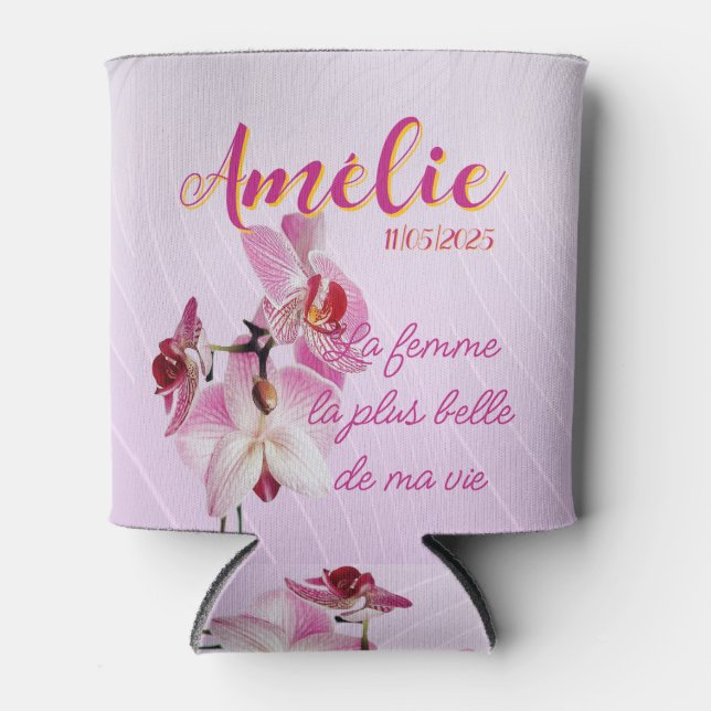 Rafraîchisseur Pour Canette La mujer más bella de mi vida editable  (Devant)