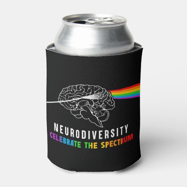Rafraîchisseur Pour Canette La Neurodiversité, Célébrer Le Spectre. Le cerveau (Can devant)