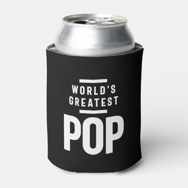 Rafraîchisseur Pour Canette La plus grande pop du monde | Cadeau Père Grand-Pè (Can devant)