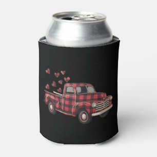 Rafraîchisseur Pour Canette La Saint-Valentin Camion Drôle Buffalo Plaid Léopa