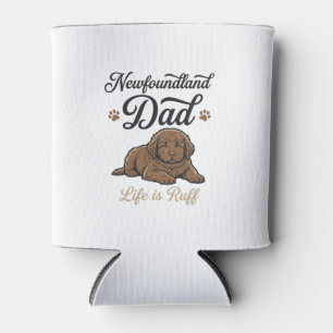 Rafraîchisseur Pour Canette La vie de papa Terre-Neuve est rude Vintage T-shir