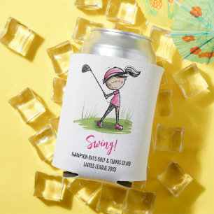 RAFRAÎCHISSEUR  POUR CANETTE LADIES LIGUE DE GOLF CUSTOMISÉE CAN COOLER