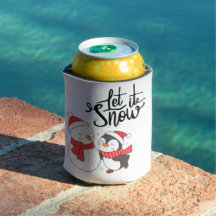 Laisser il neiger avec un Snowman & Penguin sur un