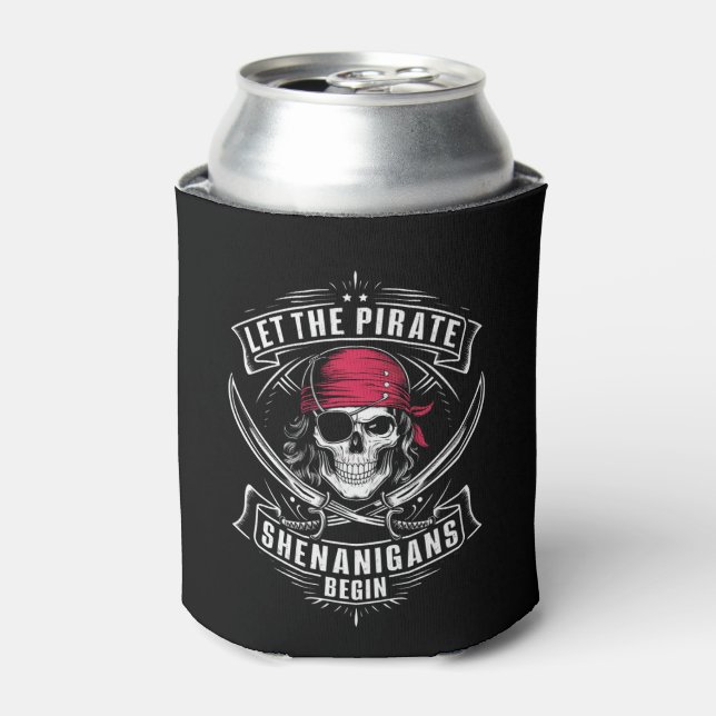 Rafraîchisseur Pour Canette Laisser Les Shenanigans Pirates Commencer Le Crâne (Can devant)