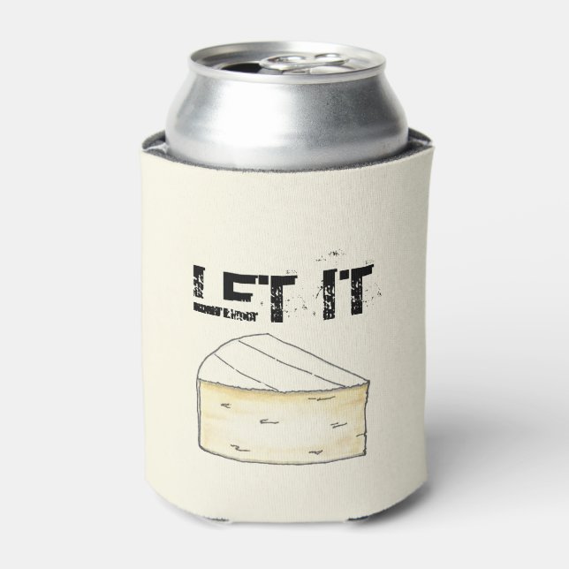 Rafraîchisseur Pour Canette LAISSEZ-LE BRIE (BE) Drôle Fromage Brie Foodie Fav (Can devant)