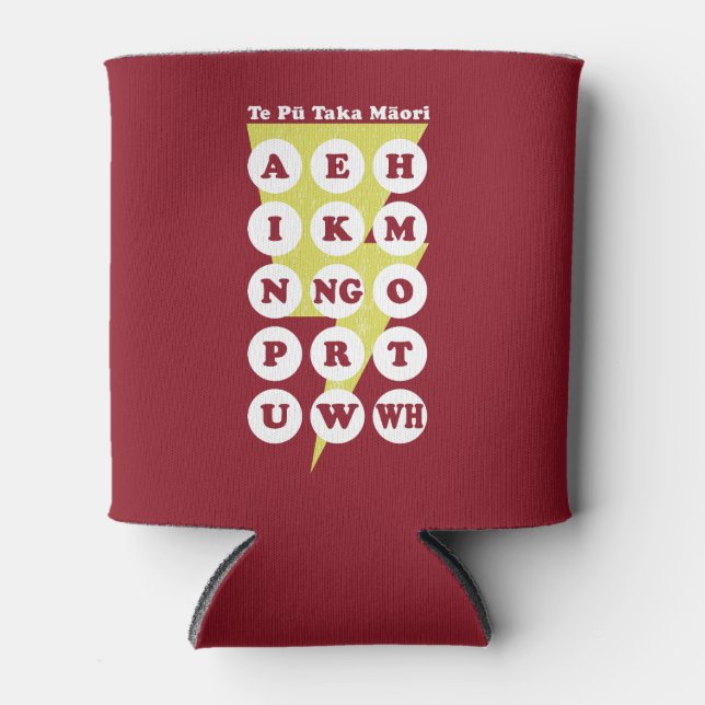 Rafraîchisseur Pour Canette L'alphabet maori Pu Taka (Devant)