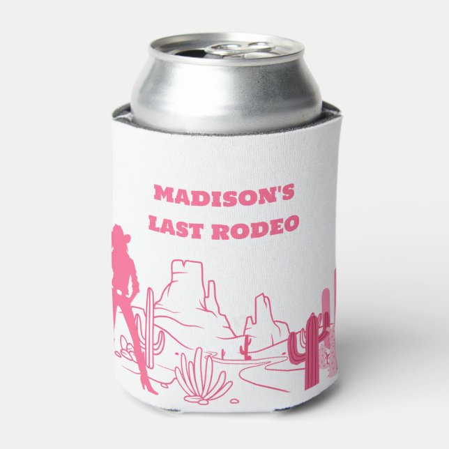 Rafraîchisseur Pour Canette Last Rodeo Pink Bachelorette Party (Can devant)