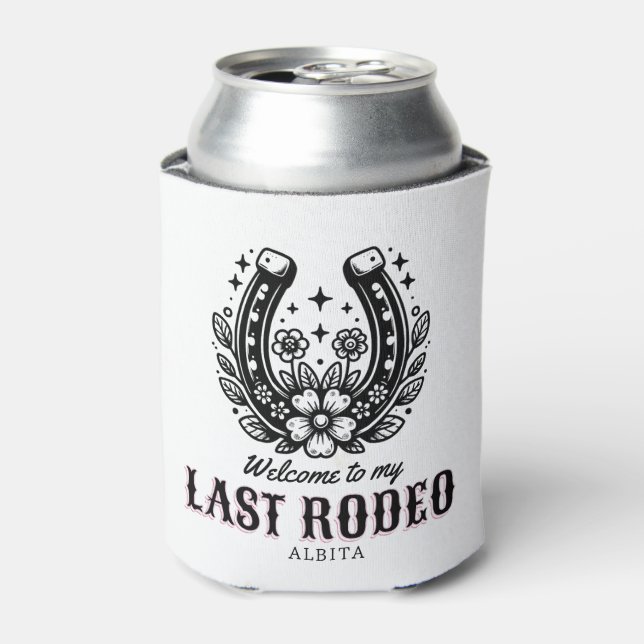 Rafraîchisseur Pour Canette last rodeo western bachelorette party custom name (Can devant)