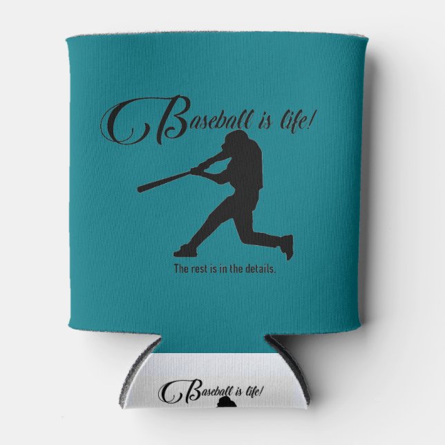 Rafraîchisseur Pour Canette le baseball est la vie peut koosie (Devant)