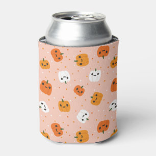 Rafraîchisseur Pour Canette Le Citrouille Cute Kawaii fait face au Motif