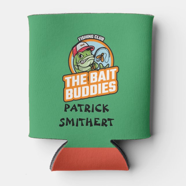 Rafraîchisseur Pour Canette Le club de pêche Bait Buddies peut refroidir (Devant)