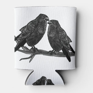 Rafraîchisseur Pour Canette Le Corbeau aime les oiseaux de corail dans l'art f