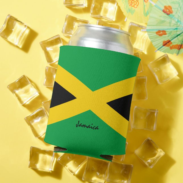 Rafraîchisseur Pour Canette Le drapeau jamaïcain peut refroidir & fête jamaïca (Été in situ)