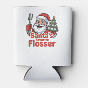 Rafraîchisseur Pour Canette Le Flosser préféré du Père Noël Noël Dentaire Dent