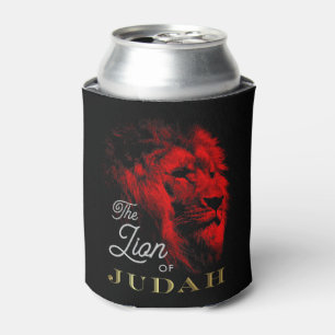 Rafraîchisseur Pour Canette Le Lion de Juda Black Red Gold Christian