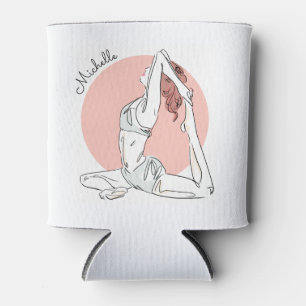 Rafraîchisseur Pour Canette Le nom fait sur commande de femme de yoga peut