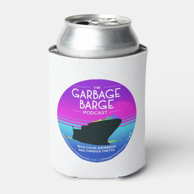 Rafraîchisseur Pour Canette Le Podcast Podcast Garbage Bière/Can Coozy! (Can devant)