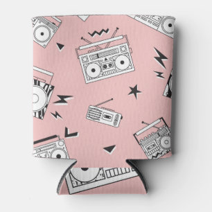 Rafraîchisseur Pour Canette Lecteurs à cassette vintage : motif rétro.