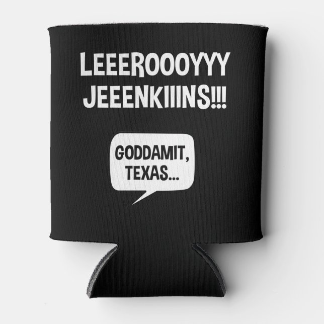 Rafraîchisseur Pour Canette Leeroy Jenkins Texas (Devant)