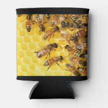 Les abeilles sur Honeypeb Can Coozy