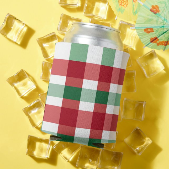 Rafraîchisseur Pour Canette Les Chèques Blanc Vert Rouge Peuvent Se Rafraîchir (Été in situ)