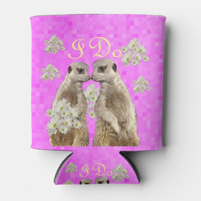 Rafraîchisseur Pour Canette Les Meerkats Prennent Leurs Voeux Mariages, (Devant)