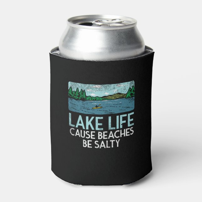 Rafraîchisseur Pour Canette Les plages salées Lake Life (Can devant)