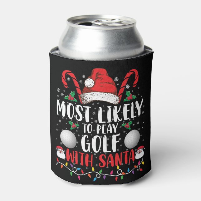 Rafraîchisseur Pour Canette Les Plus Probables De Jouer Au Golf Avec Père Noël (Can devant)