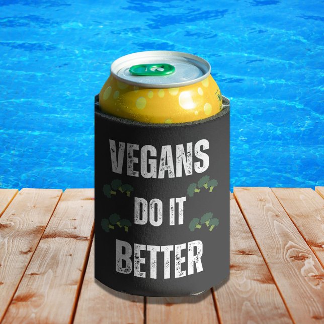 Rafraîchisseur Pour Canette Les Vegas Le Font Mieux Drôle Vegan Slogan (Créateur téléchargé)