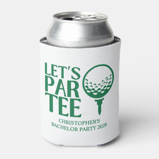 Rafraîchisseur Pour Canette Let's Par Tee Golf Bachelor Party (Can devant)