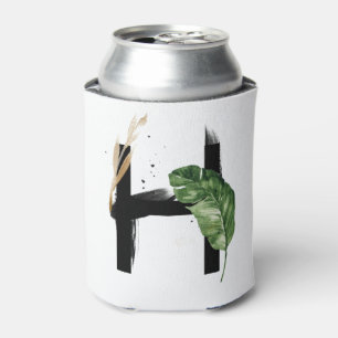 Rafraîchisseur Pour Canette LETTRE Feuille Tropicale Faux OR FLOLON H Monogram