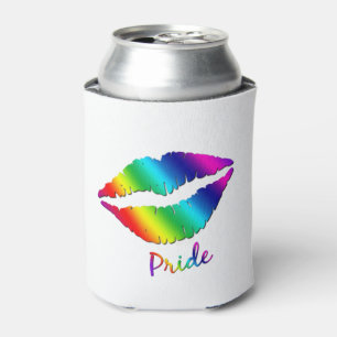 Rafraîchisseur Pour Canette Lèvres de couleur arc-en-ciel