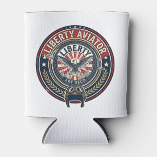 Rafraîchisseur Pour Canette Liberty Aviator Patriotique Patriotique Aviation V