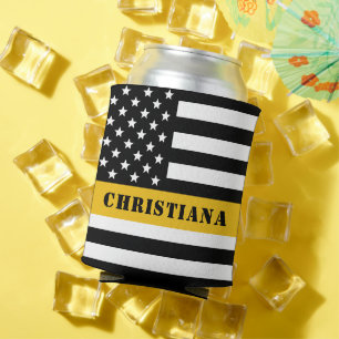 Rafraîchisseur Pour Canette Ligne mince or 911 Dispatcher USA