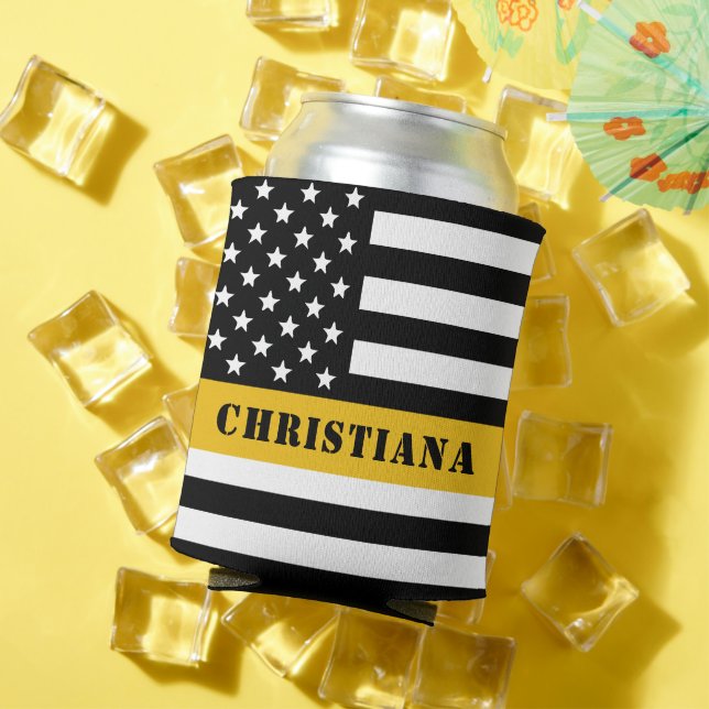 Rafraîchisseur Pour Canette Ligne mince or 911 Dispatcher USA (Été in situ)