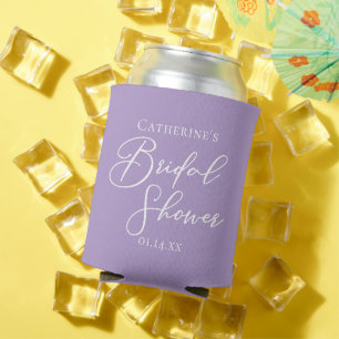 Rafraîchisseur Pour Canette Lilas Violet Mariage Fête Personnalisée
