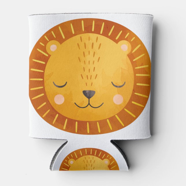 Rafraîchisseur Pour Canette Lion mignon (Devant)