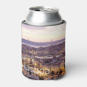 Rafraîchisseur Pour Canette Lisbonne Portugal Sunset Skyline Cityscape Souveni