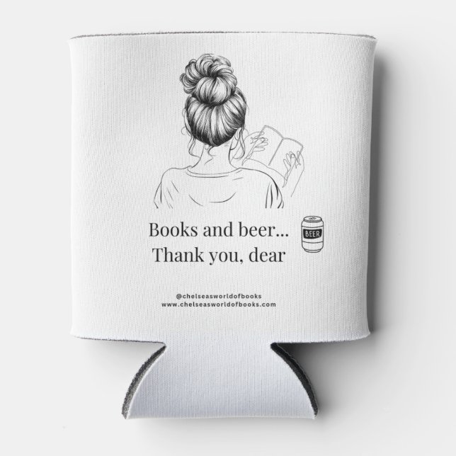 Rafraîchisseur Pour Canette Livres et bière - Beer Koozie (Devant)
